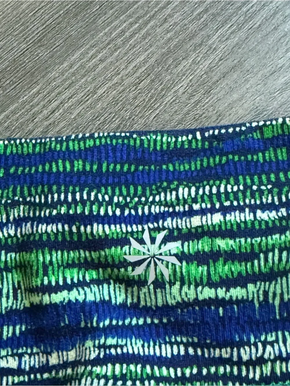 Athleta Retreat Chaturanga Tight XS Leggings Blue Green Gym Workout